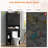 30 Inches Wide Toilet Rack with Over The Toilet Storage Cabinet, Bathroom Shelf Organizer with Anti-Tip Device, Small Freestanding Space Saver with Adjustable Shelf-1922259241