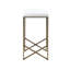 Tabouret de comptoir sans dossier de 26 po de hauteur - look minimaliste moderne. Base en métal, siège rembourré. Assemblage requis, outils inclus. Siège rembourré de 26 po sur la base pour économiser de l'espace