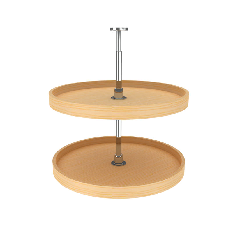 Plateau tournant en bois, L 24 po