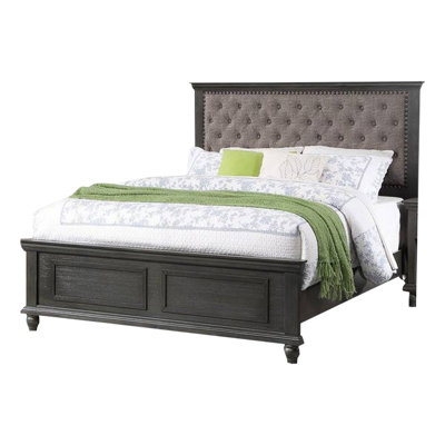 Naniouni Tufted Solid Wood and Upholstered Low Profile Platform Bed -  Darby Home Co, 8B1653C43A3F437C8A0EF63E1CABB363