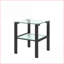 Ensemble de 2 tables basses en verre trempé transparent, petite table d'appoint ronde peu encombrante pour le salon, la chambre à coucher, facile à nettoyer