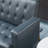 Luxurious Velvet Sofa Bed with Golden Metal Legs, Perfect for Compact Living Rooms and Exceptional Comfort.-1557303986