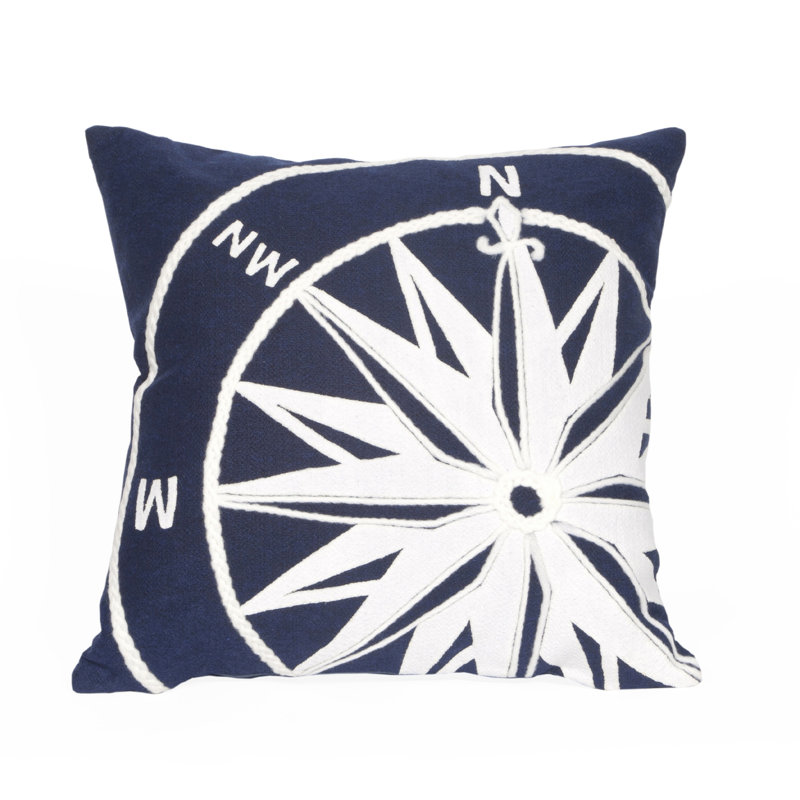 Vision II Compass Throw Pillow