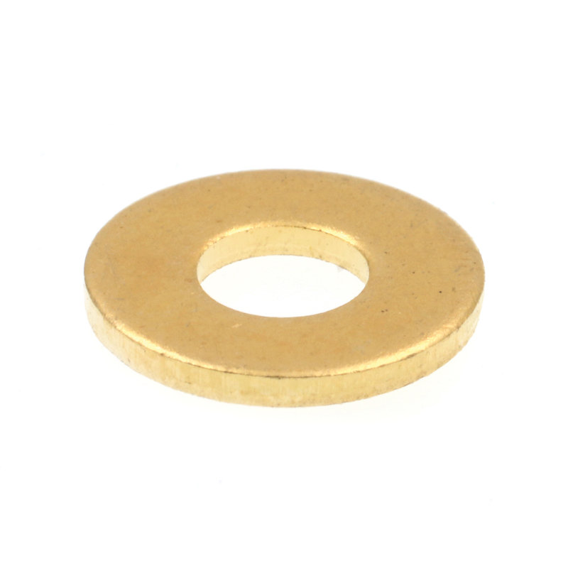 Rondelles plates, SAE, diamètre extérieur de 3/8 po x 7/8 po, laiton massif (paquet de 15), H 4,15 po x l 3,8 po x P 0,35 po