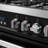 Cosmo 36 In. Nebula Collection 3.8 Cu. Ft. Gas Range, 5 Burners, Rapid Convection Oven, Cast Iron Grates In Matte Black