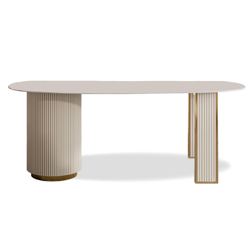 Table de conseil de réception Light Luxury, H 29,53 po x l 62,99 po x P 27,56 po