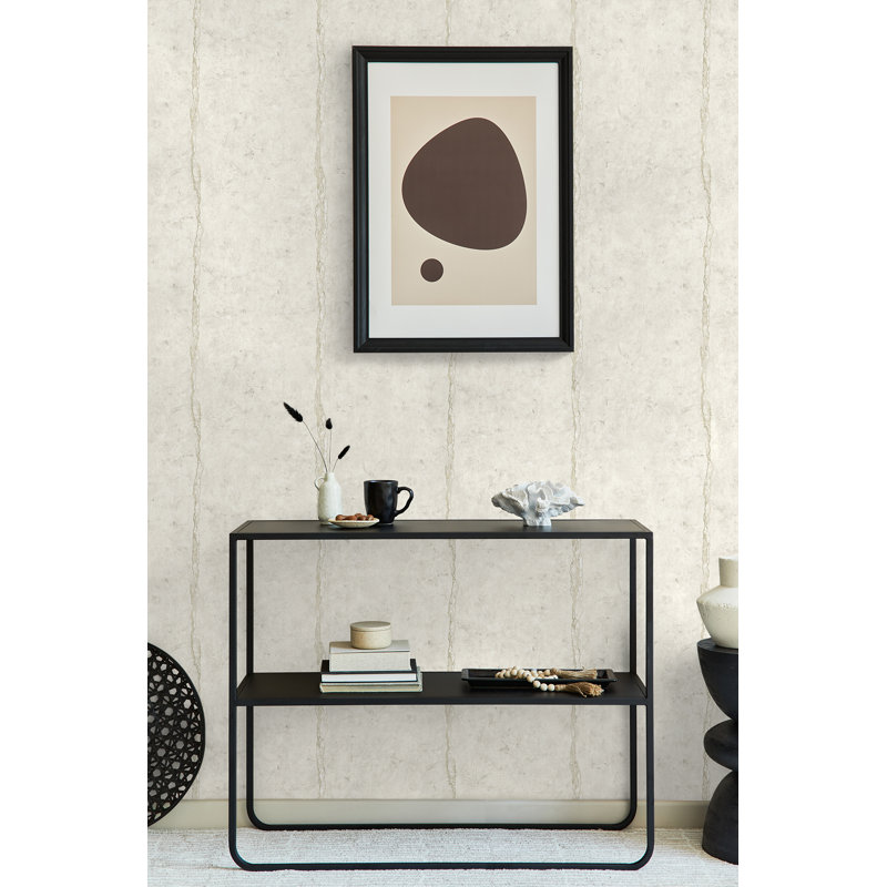 Papier peint Ivy Bronx Designs Alabaster Bittell, Albâtre métallique