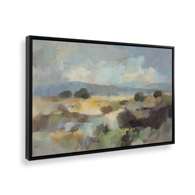 «Mute Blue Landscape» par Silvia Vassileva, reproduction d'art sur toile