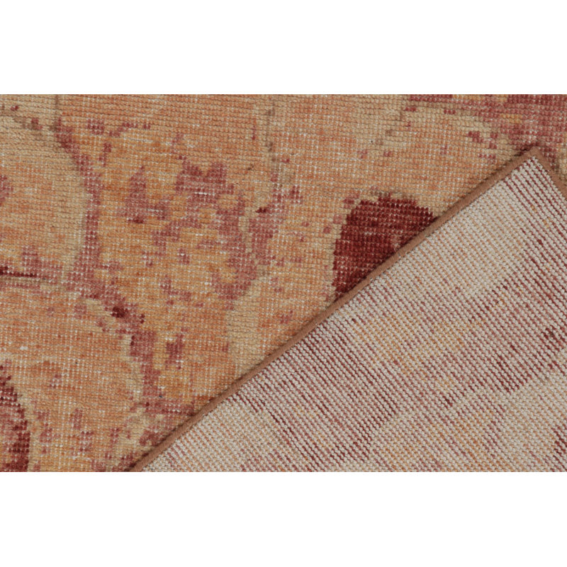 Homage Wool Abstract Area Rug in Red/Gold