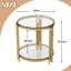 Glass Top End Table