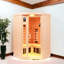 Belfry Bathroom Haddington 2 - Person Bluetooth Compatible FAR Infrared Sauna with Remote Control in Hemlock