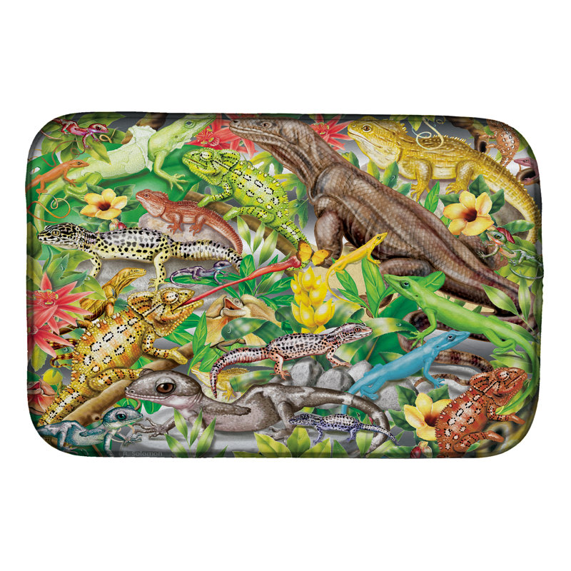 Tapis de séchage Lézard Jungle