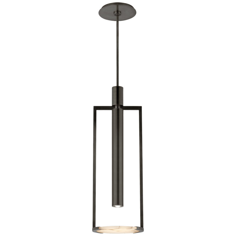 Kelly Wearstler Melange Medium Floating Disc Pendant, 30" H x 10.25" W x 10.25" D, Bronze