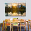 Grand Teton Dramatic Sunset Wall Art Multi Piece Canvas Print-92790258