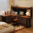 Brown L-Shaped Solid Wood writing desk-118615330