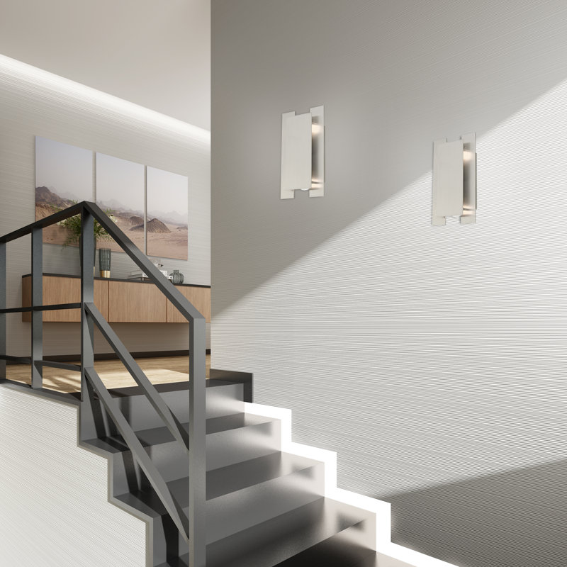 Varick Flush Mounted Sconce, Brushed Nickel