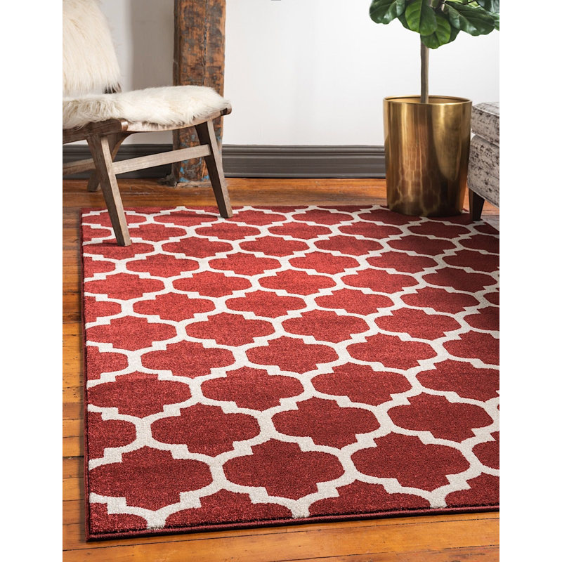 Tapis rouge Cohleen, Rectangle 12 pi 2 po x 16 pi