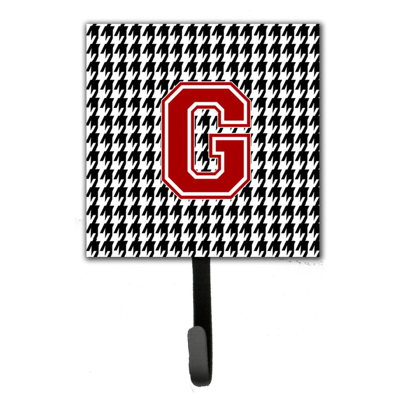 Porte-laisse houndstooth et crochet mural, G