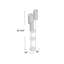 173cm Satin Steel Traditional Floor Lamp