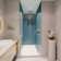 1 3/8" Adjustment,Universal Pivot Shower Door, Open Outside, With 1/4" Tempered Glass Finish