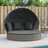 Bay Isle Home? Patio Lounge Bed With Canopy And Cushions Poly Rattan-1766073577-1766073573