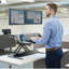 Poste de travail assis-debout Lotus Dx de Fellowes - noir