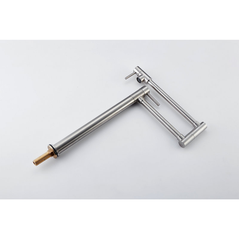 Pot Filler Faucet With Extension Shank, Brushed Nickel