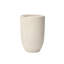 Grand pot de fleurs rond de 23,5 po, finition pierre de travertin, pot de jardin-1071889985