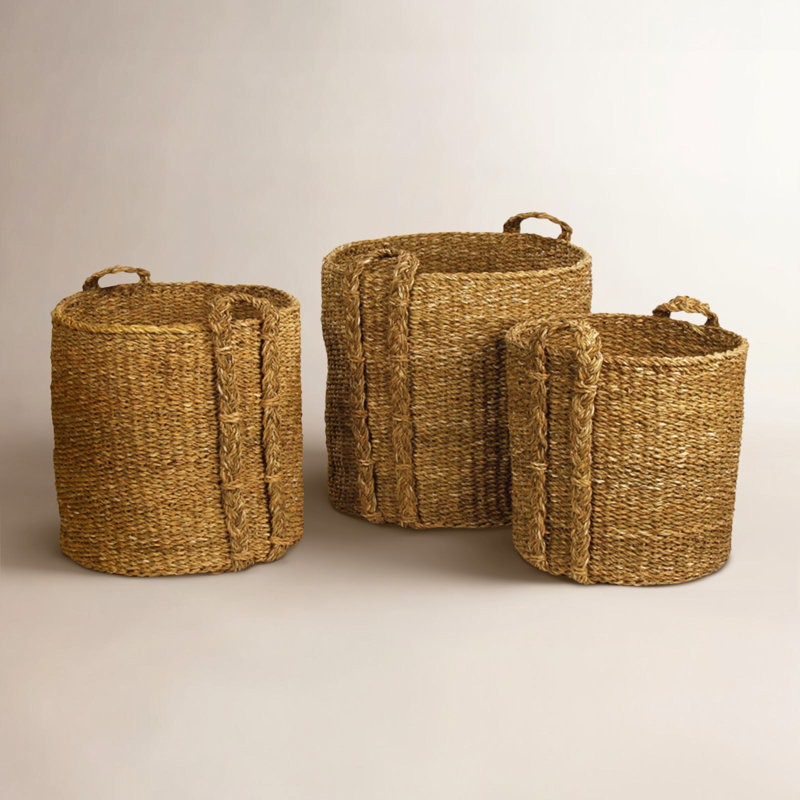 Ensemble de 3 paniers en osier Charton