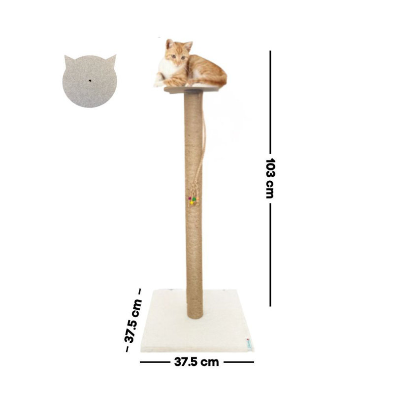 Grattoir pour chat, Blanc