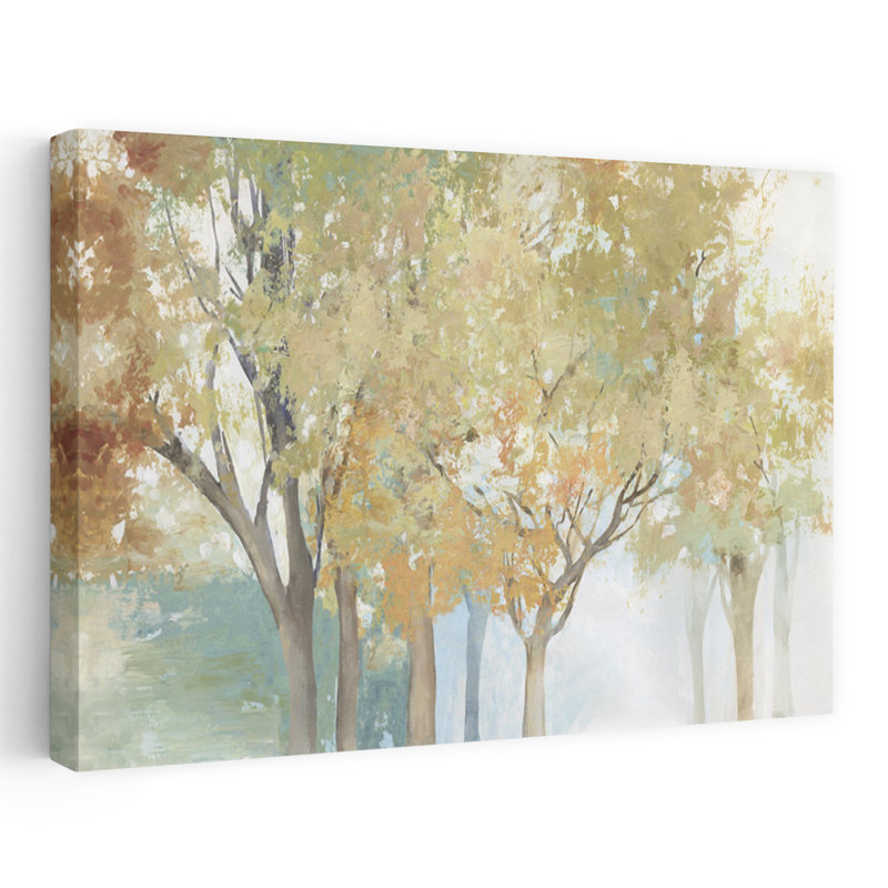 «Yearning For I», paysage, arbre, nature, peinture, aquarelle, art contemporain, H 60 po x l 40 po