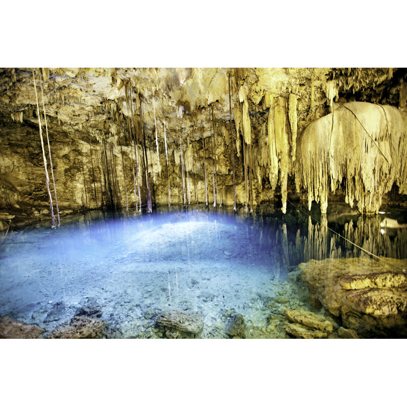 Cenote dzitnup, 30cm H x 46cm W x 3.8cm D