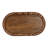 Mango Wood Decorative Tray with Beaded Border and Footed Base - Oval Casual Display Tray with Raised Wooden Feet for Elevated Styling and Functional Accent Serving or Organization Use-401478862