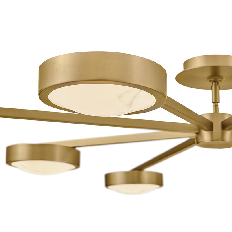 Cava 1 - Light LED Semi Flush Mount, Bronze