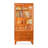Cherry Wood Color Tempered Glass + Solid Wood Display Cases