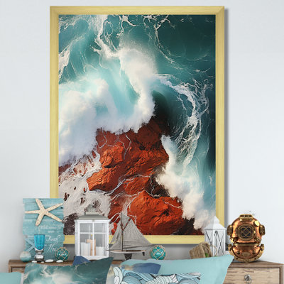 «Red Green Wave», impression sur toile