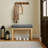 Modern Upholstered Solid Wood Entryway Shoe Bench With Soft Cushion Seat-1155150103