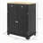 Sideboard with Solid Wood Countertop, Drawers, Doors and Adjustable Shelf for Kitchen Coffee Bar Storage