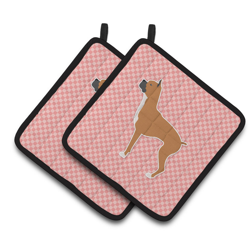 Winston Porter Polyester Potholder, Pink