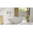 Badeloft 72.8" x 32.7" Freestanding Soaking Stone Resin Bathtub with Overflow and Drain BW-01-XL-M in Matte White-35943471