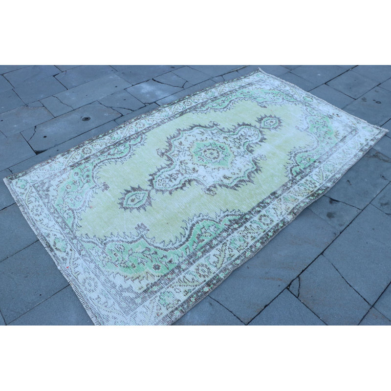 Tapis turc vert Anatolian