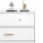3 Drawer Storage Cabinet with Solid Wood Base