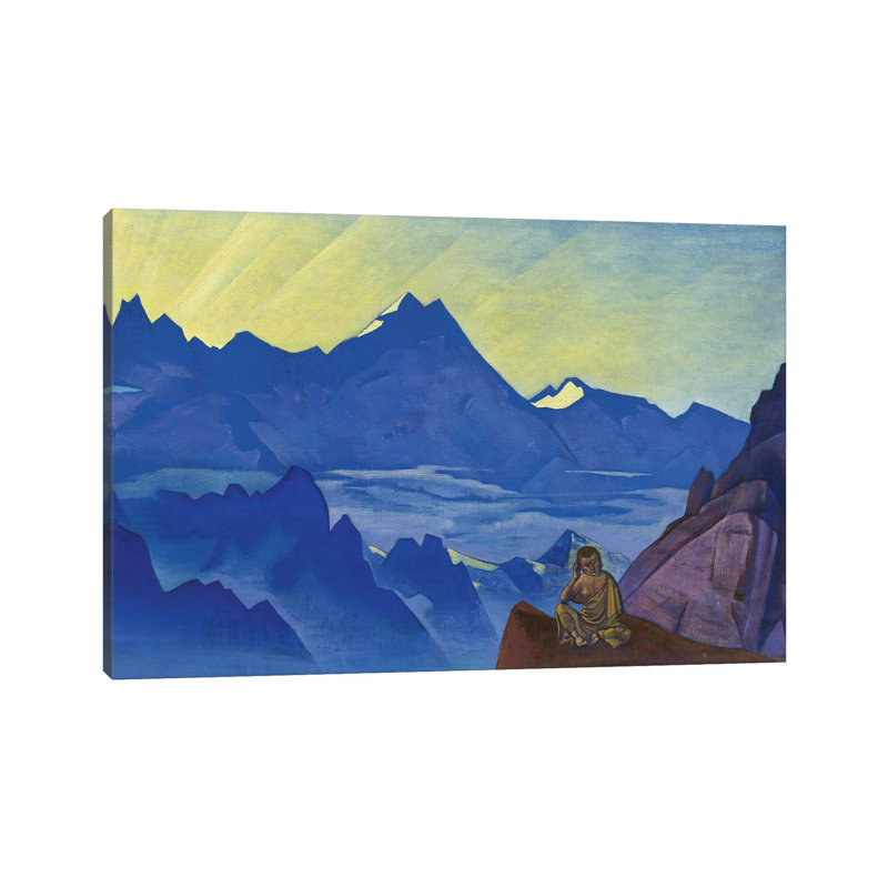 Milarepa, The One Who Harkened, 'Banners Of The East' Series, 1925 by Nicholas Roerich - Wrapped Canvas Gallery-Wrapped Canvas Giclée