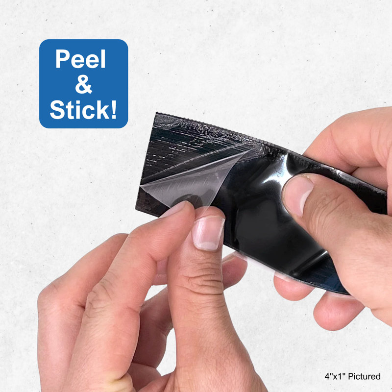 1" Adhesive Hook and Loop Square 25/pk