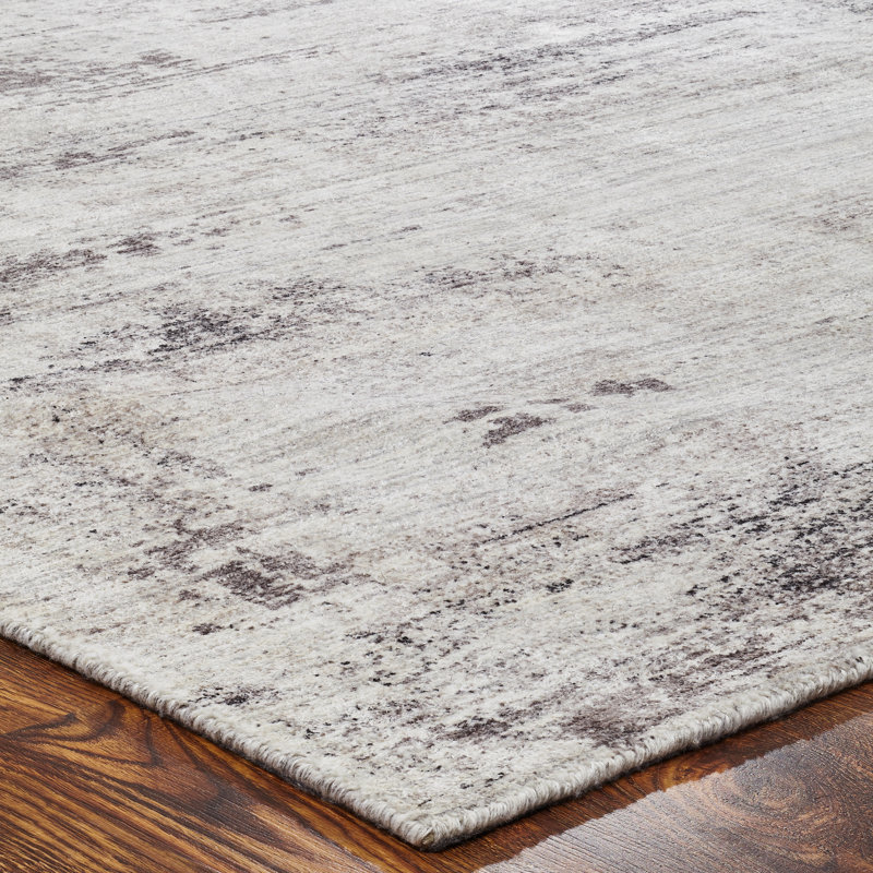 Abstract Area Rug in Brown, Rectangle  8'6" x 11'6"