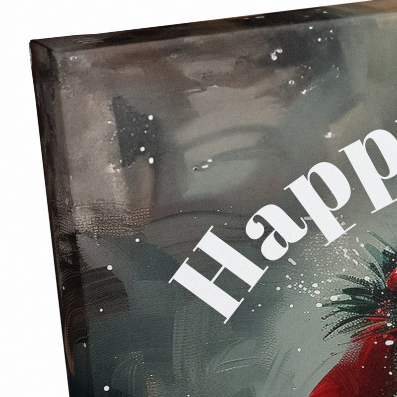 «Happy Pawlidays», reproduction sur toile