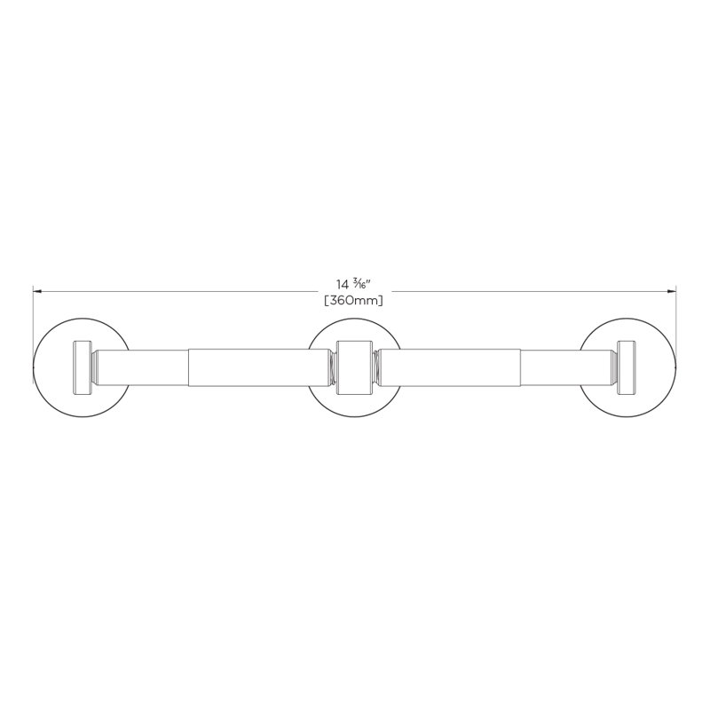 Vector Wall Mount Toilet Paper Holder, Matte Black