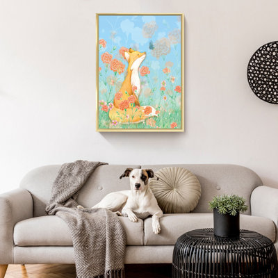 Framed Graphic Art on Canvas by Unknown