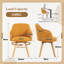Swivel Linen Modern Upholstered Back Dining & Side Chair-1055869308
