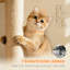 170 cm Cat Tree Large Cat Tower with 7 Scratching Posts Beige